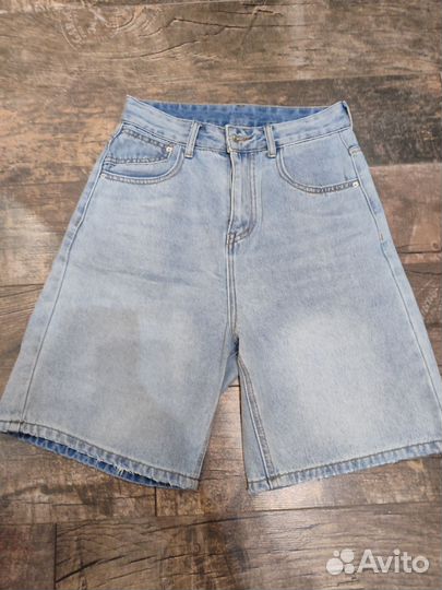 Джинсовые шорты бермуды женские