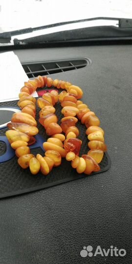 Бусы янтарные СССР