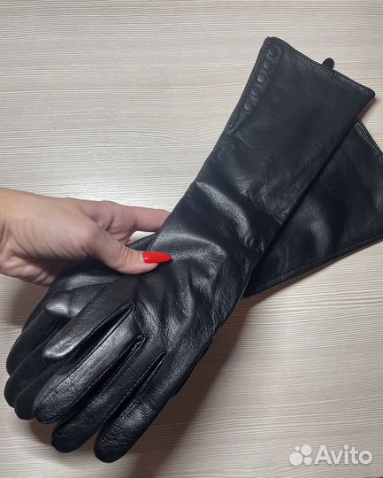 Перчатки кожаные