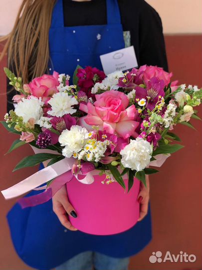 Коробка с цветами с доставкой