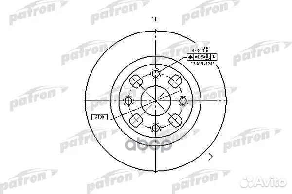 Диск тормозной передн mazda: 323 F V 94-98, 323 F