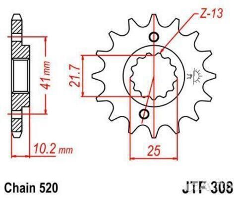 Звезда ведущая JTF308 15