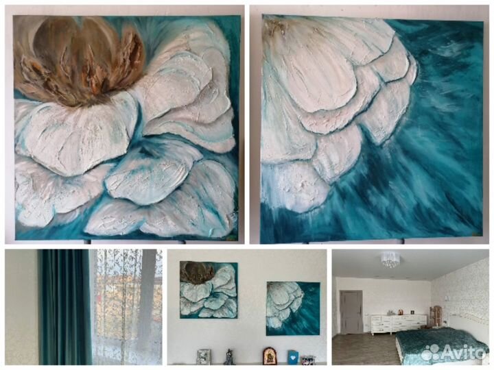 Интерьерная картина маслом на заказ