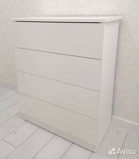 Комод с ящиками км 1 серия 2, белый