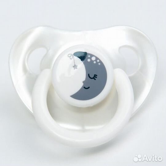 Соска-пустышка ортодонтическая, силикон, от 6 мес