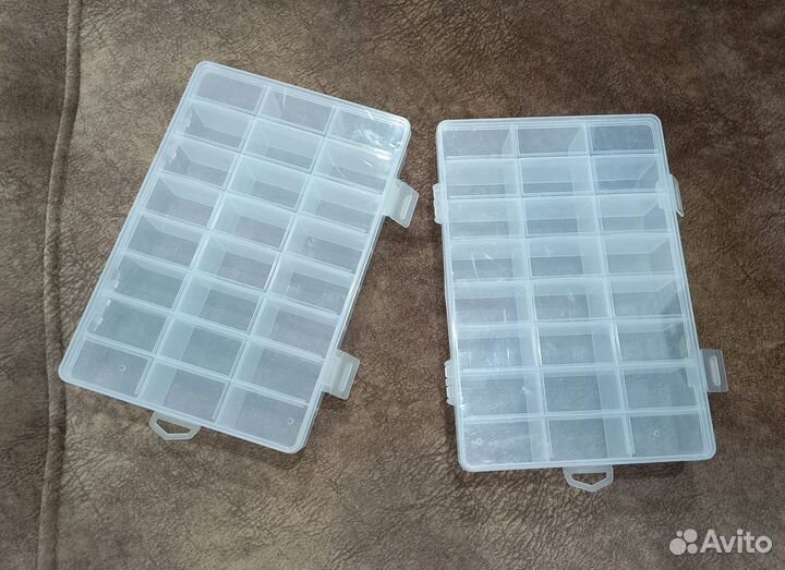 Контейнер 2шт для рукоделия мелочей органайзер