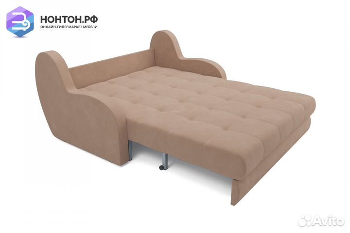 Диван аккордеон Барон велюр бежевый