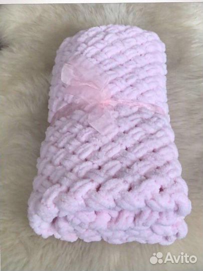 Плед детский плюшевый