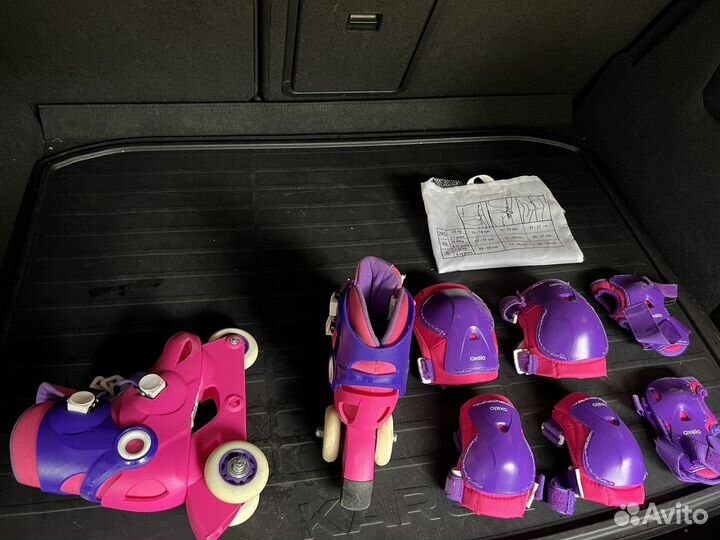 Роликовые коньки детские с защитой