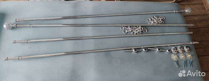 Двухрядная штанга для штор