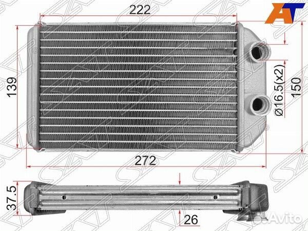 Радиатор отопителя салона toyota corolla spacio