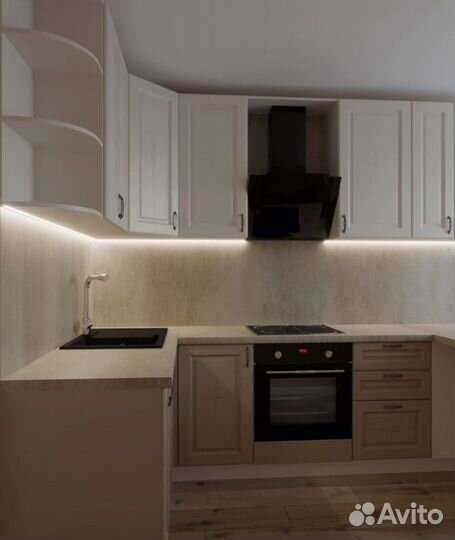 Кухонный гарнитур с барной стойкой артикул 24202