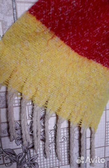 Теплый шарф большой