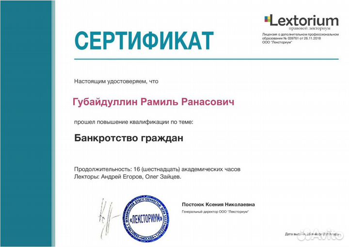 Банкротство физических лиц. Гарантия по договору