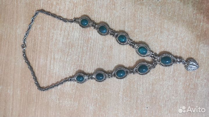 Винтажные украшения СССР малахит