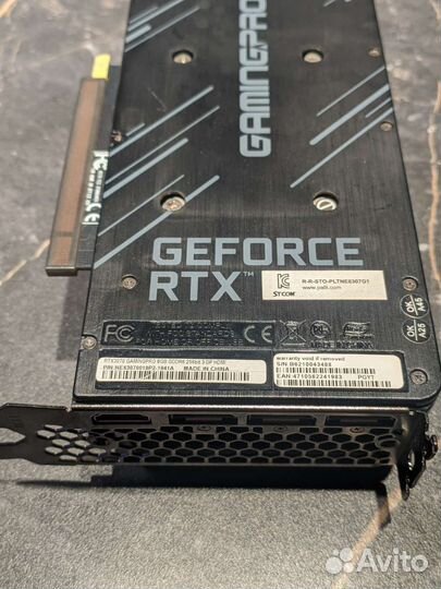 Видеокарта RTX 3070 Palit Gaming Pro