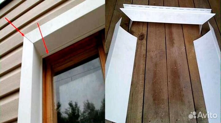 Околооконная планка сложная