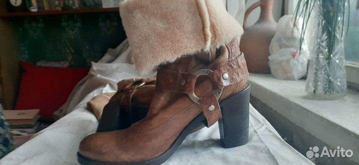 Брендовые зимние сапоги OXS р 40 Новые натур мех