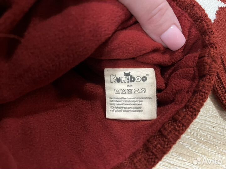 Шапка и варежки 86/98 осень