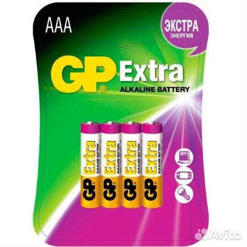 GP GP24AX-2CR4 Extra Элемент питания ааа, алкалин
