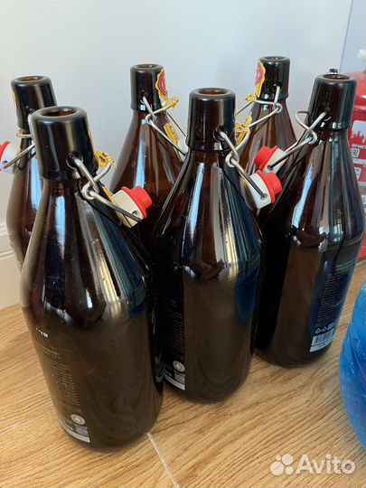 Стеклянная бутылка 1 л