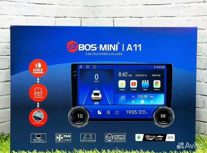 Магнитола с крутилками 4 64 Bos mini