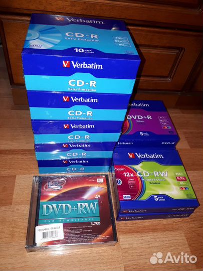 Verbatim, VS болванки CD-R, CD-RW, DVD+R, RW