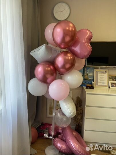 Воздушный шар стойка с шарами