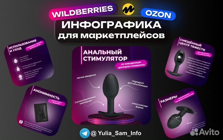 Инфографика для маркетплейсов wildberries ozon
