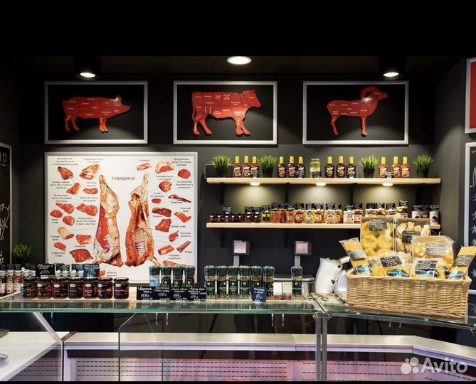 Продавец в мясной магазин