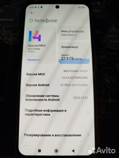 Xiaomi Redmi Note 11, 4/128 ГБ
