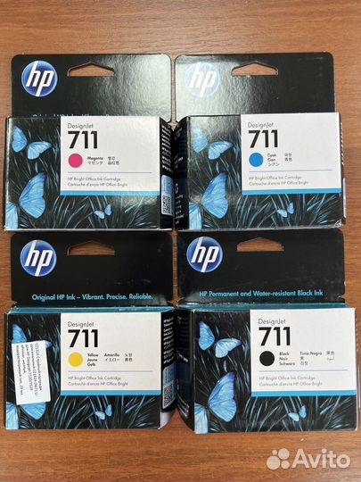 Картриджи HP711 для HP T120/T520 набор 4 шт HP 711