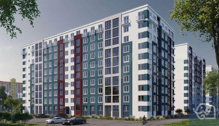 2-к. квартира, 57,1 м², 6/9 эт.