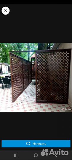 Пергола шпалера деревянная