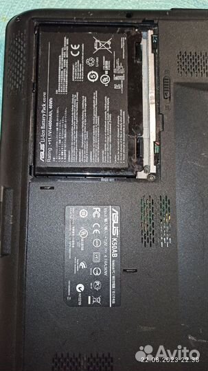 Ноутбук asus k50ab б/у
