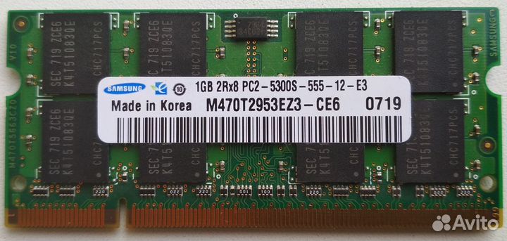 Оперативная память samsung М470T2953EZ3-CE6 1Gb
