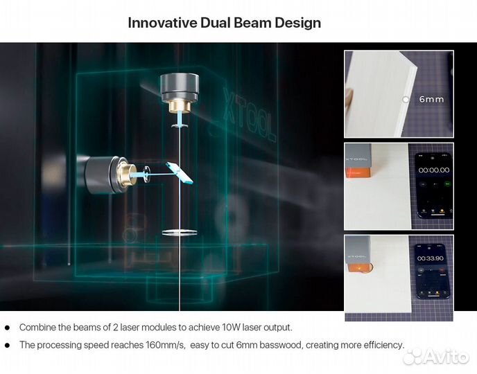 Лазерный гравер xTool D1 10W + xTool D1 Air Assist