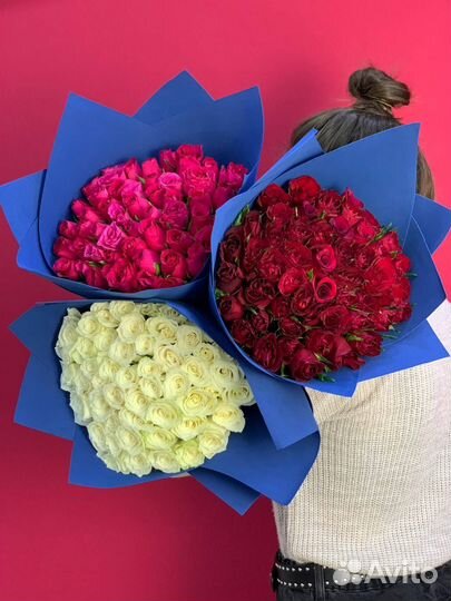 Роза 50 см. Доставка по Кемерово. Цветы