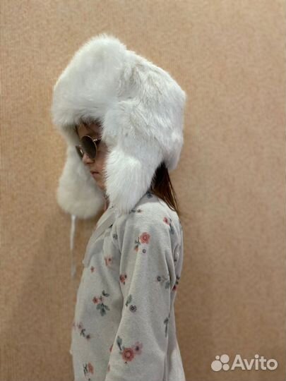 Детская шапка ушанка новая кроличья