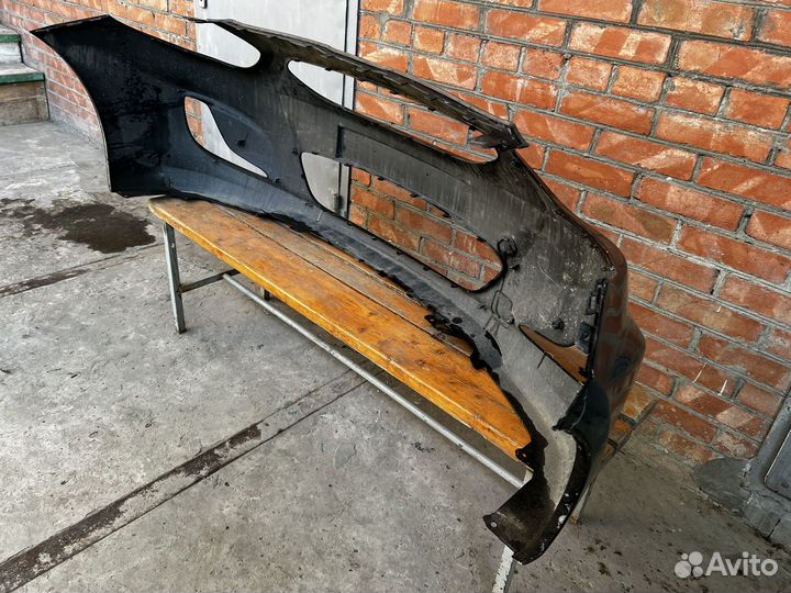 Передний бампер на hyundai solaris 1