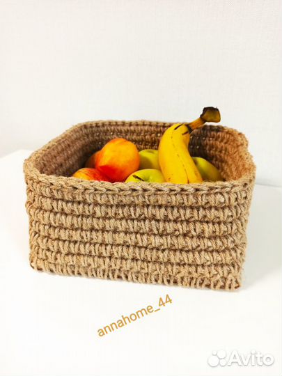 Корзина джутовая