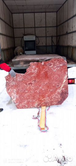 Мраморный слэб кардинал ред