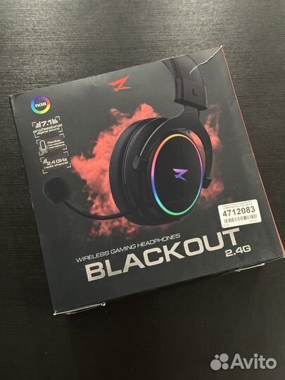 Blackout wireless gaming headphones 2.4G
