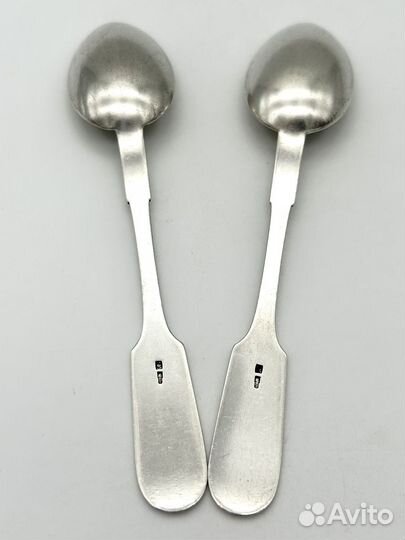 2 чайные ложки, серебро 875 проба. Вес 50,4 гр