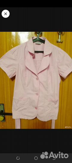 Блузка наряднаяс пояском L