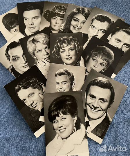 Открытки -актёры советского кино