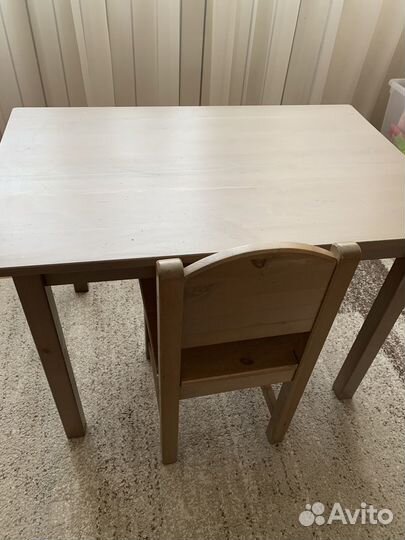 Детский стол и стул IKEA