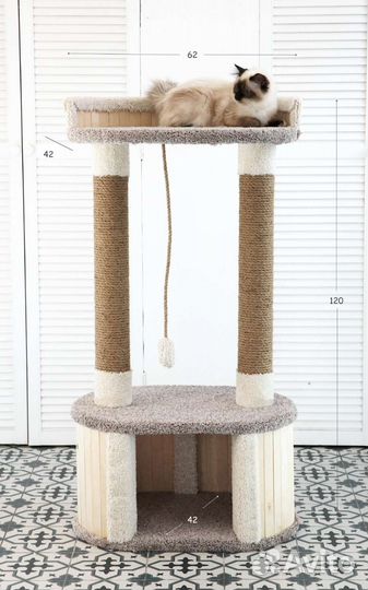 Домик для кошки с когтеточкой