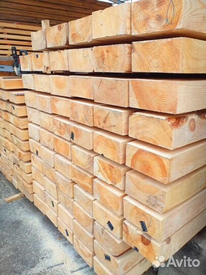 Строганный брус 90х140мм, сосна, гост