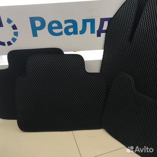 Eva коврики Renault Sandero чёрные чёрный кант